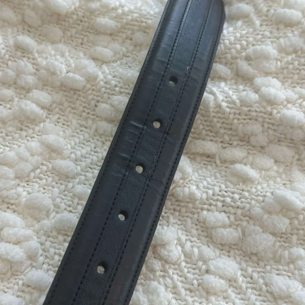 Nautica black leather